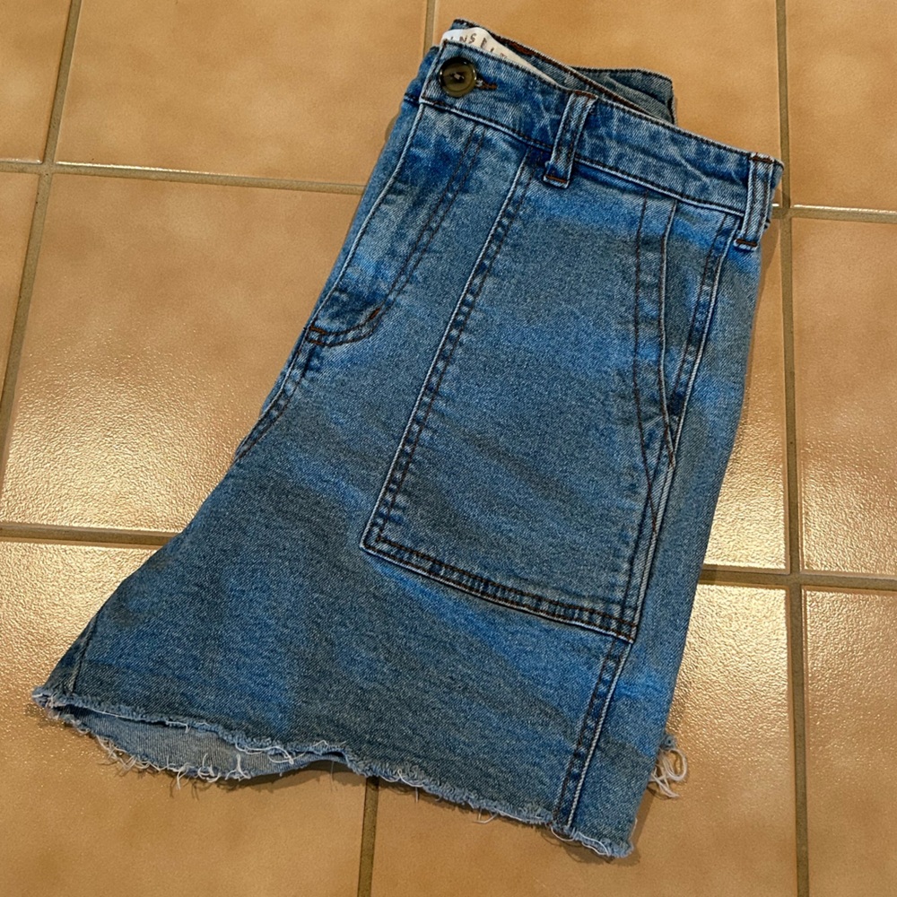 Distressed Denim Shorts